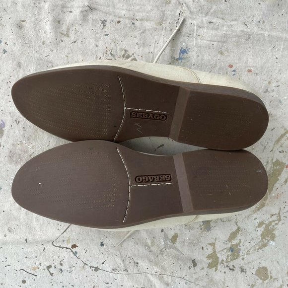 SEBAGO Beige Nubuck Norwich Oxford Shoes Men’s 11.5 - Picture 4 of 5